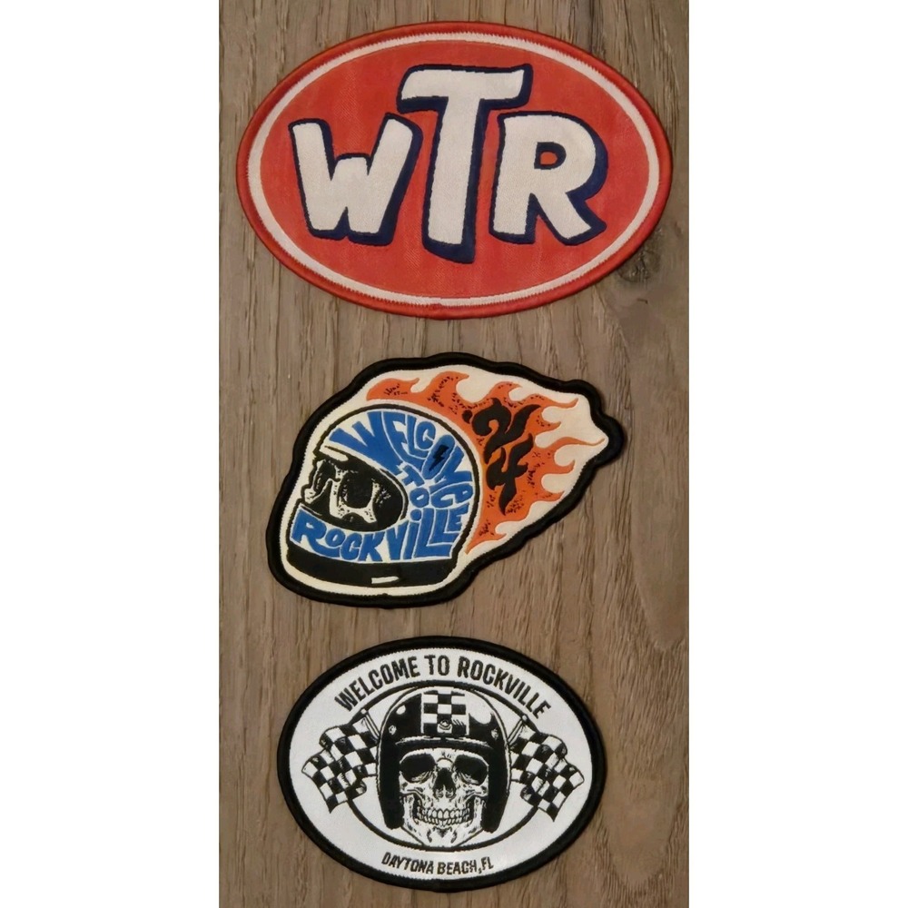 Welcome To Rockville Iron On Patches Official Merchandise NEW Set Of 3 Festival
